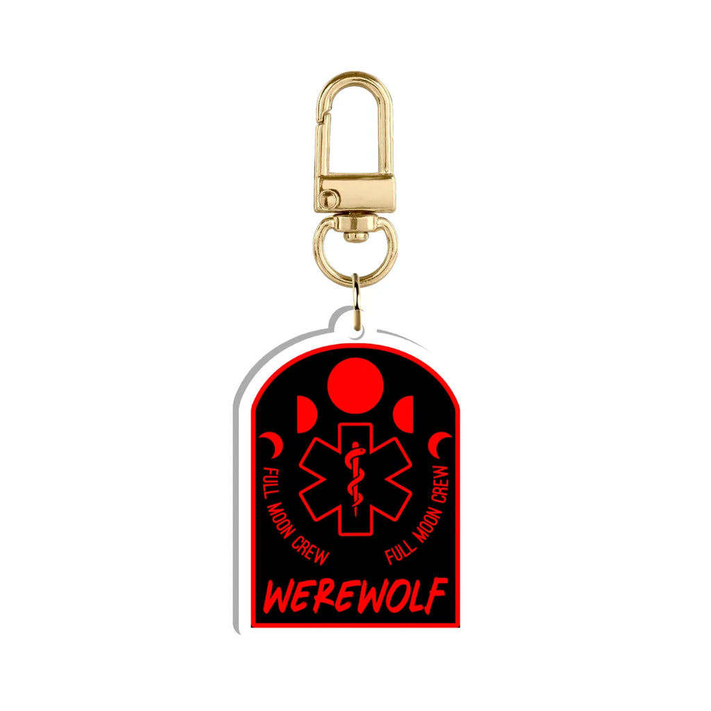 LunarLycanthrope "Werewolf Emblem" Keychain