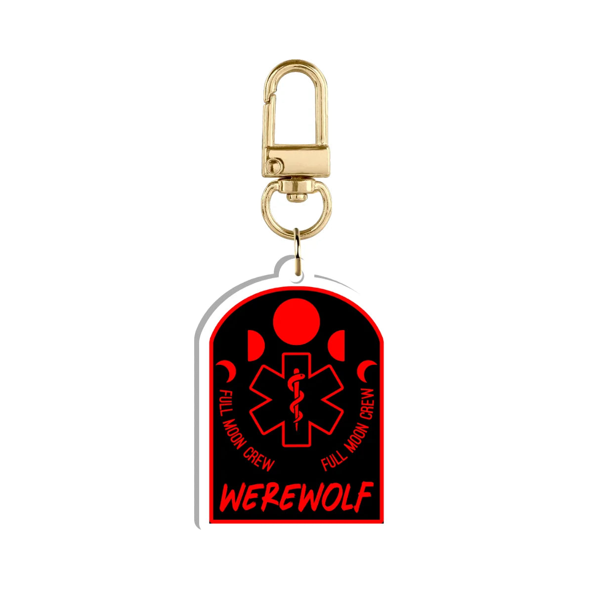 LunarLycanthrope "Werewolf Emblem" Keychain