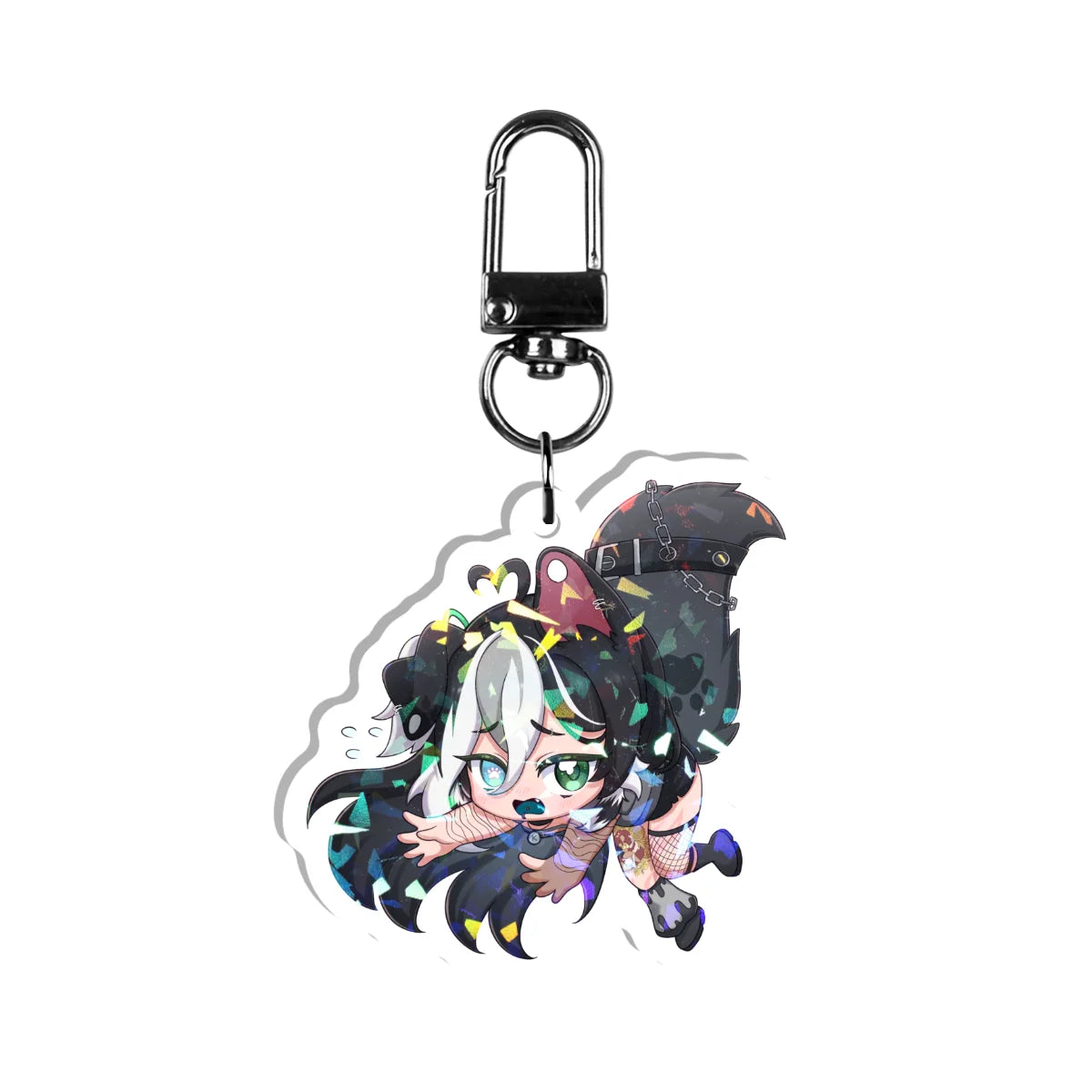 dognamedKats "Dangling" Holographic Keychain