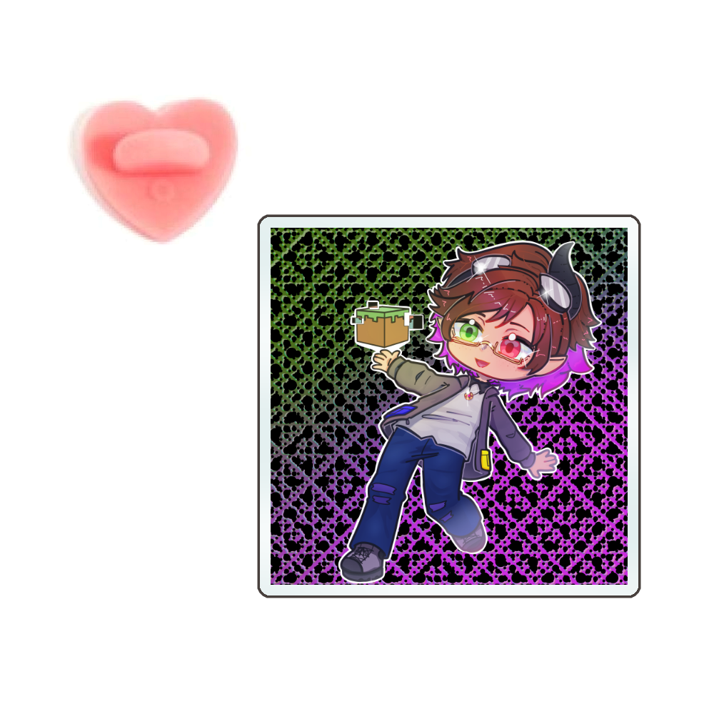 Master of Mischief "Cubism" Acrylic Pin