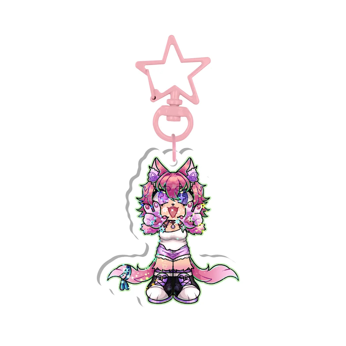Miaocchi "Peace" Holographic Keychain