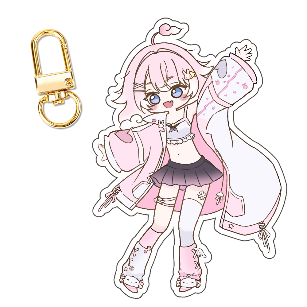 Nyoomie Chibi Wave Keychain