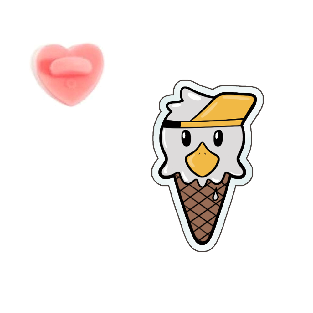 Risuruuu "Ice Cream" Acrylic Pin