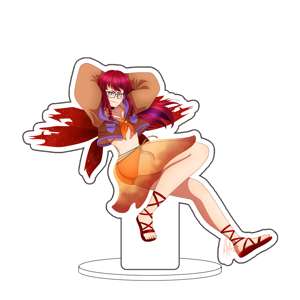 Amber Elkhart "Lean Back" Front-Side Epoxy Standee