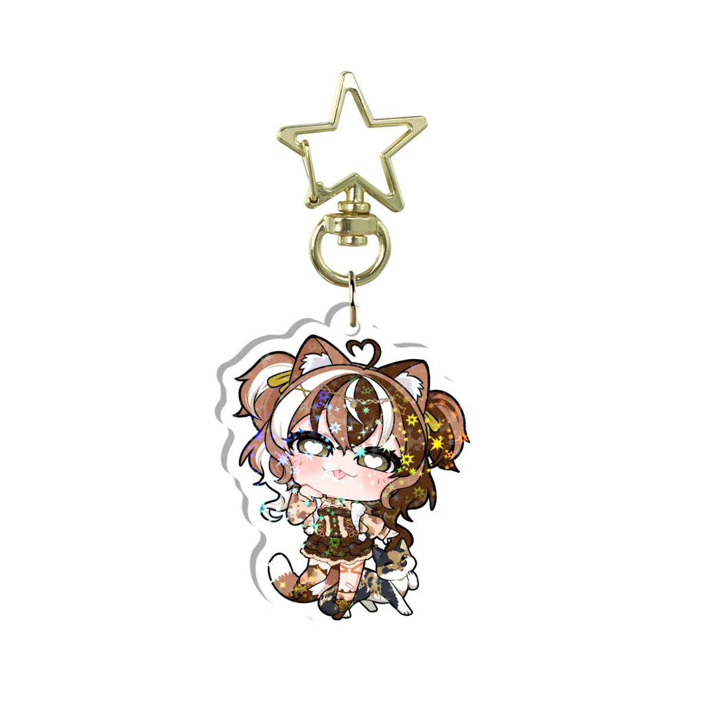 Calico Holographic Keychain