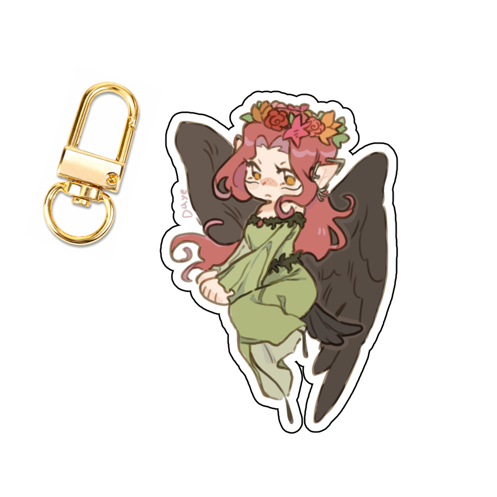 RavensnTeacups "Patience" Keychain
