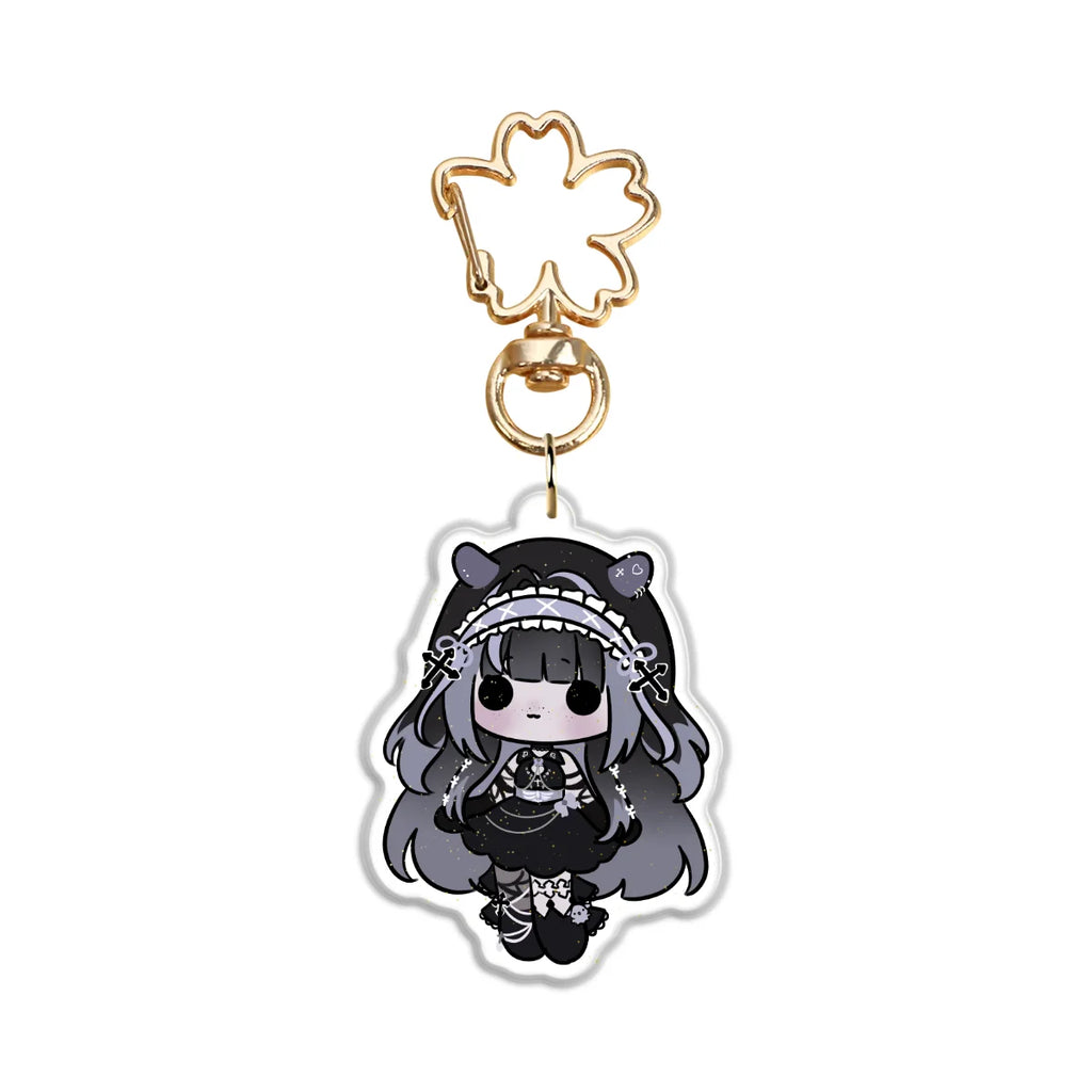 Ariel "Long Hair Cheeb" Glitter Keychain