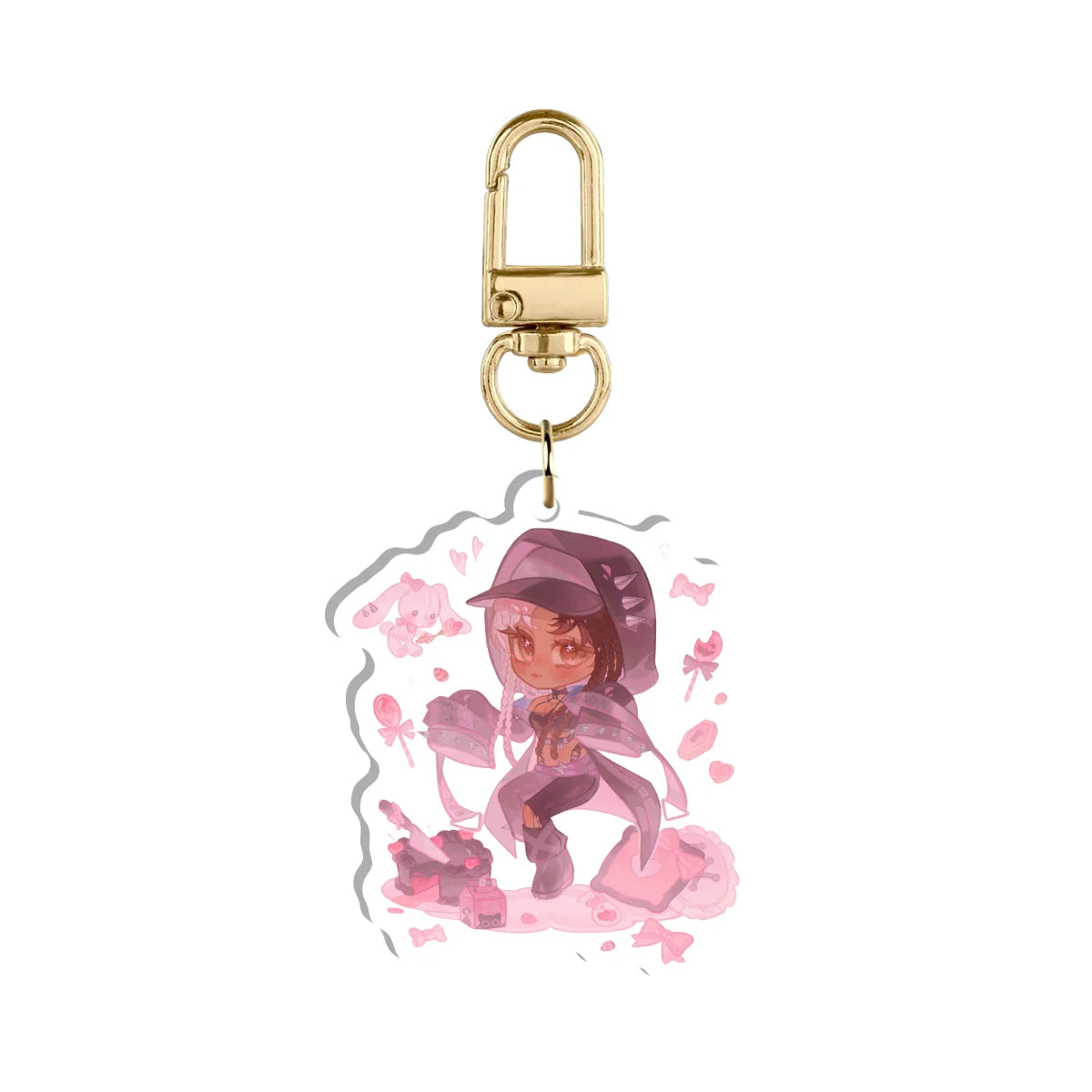 Vintage Luna "Punk Rock" Keychain
