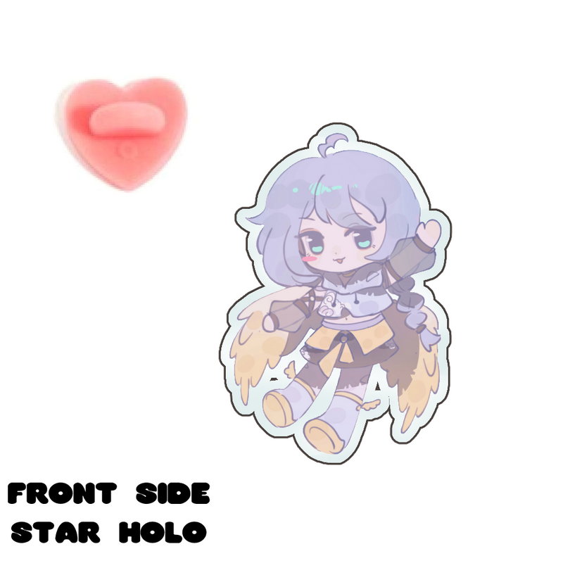 SnowyYuma Front-Side Holographic Pin