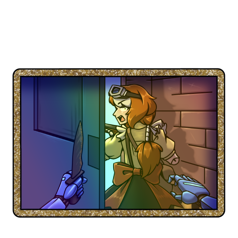 ZieglerByte "Door Stuck" Holo Shikishi Board