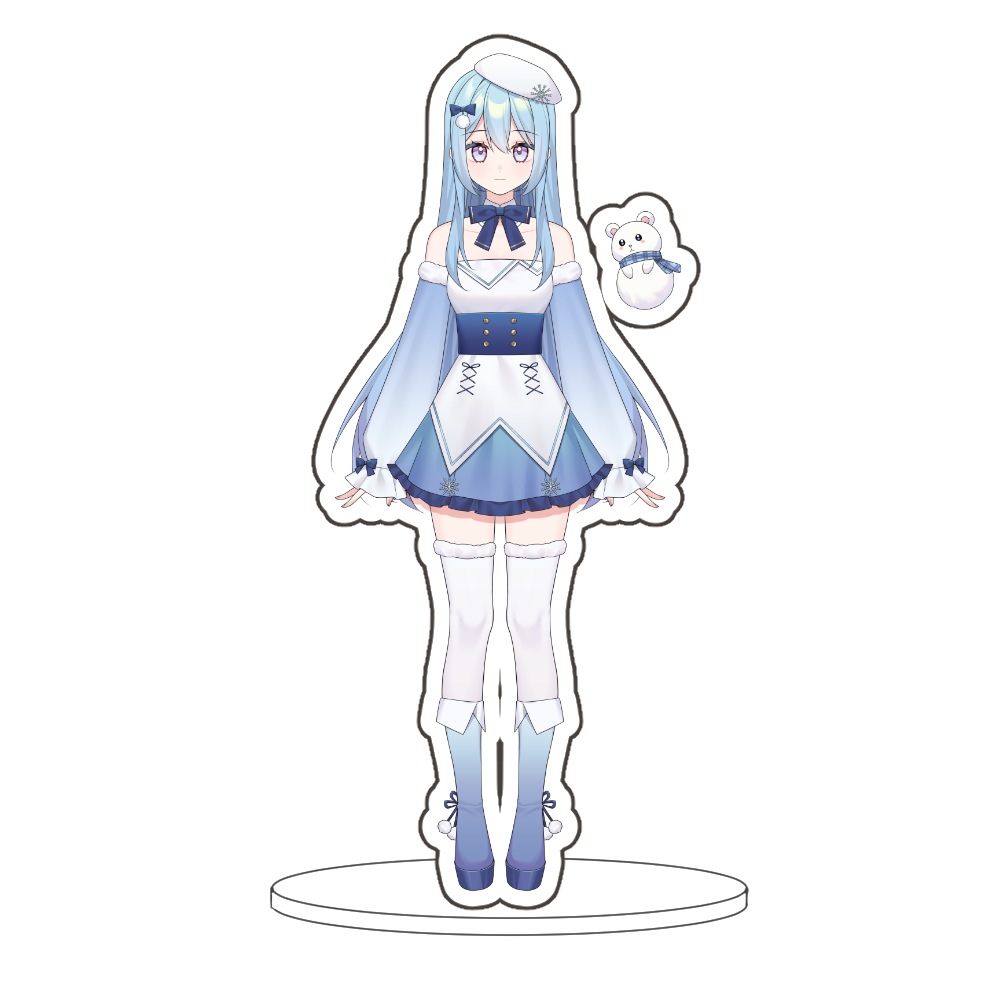 SnowyBlueBell Model Standee