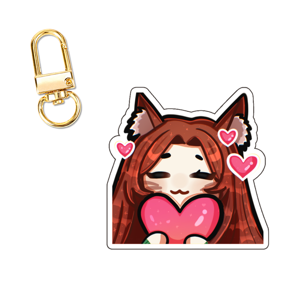 Lady Kiara Rose "Heart" Keychain