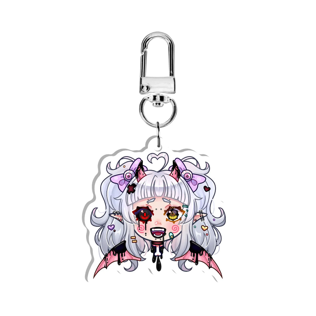 pattycakeez "Crazed" Double-Sided Keychain