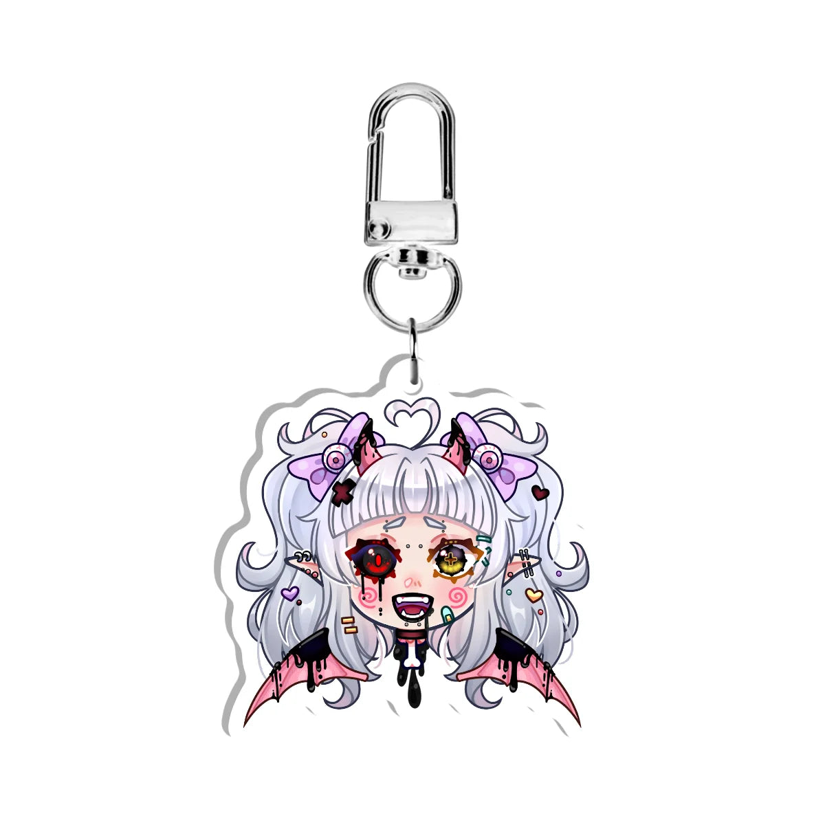 pattycakeez "Crazed" Double-Sided Keychain