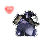 kiitsy "Masked Tail Bite" Acrylic Pin