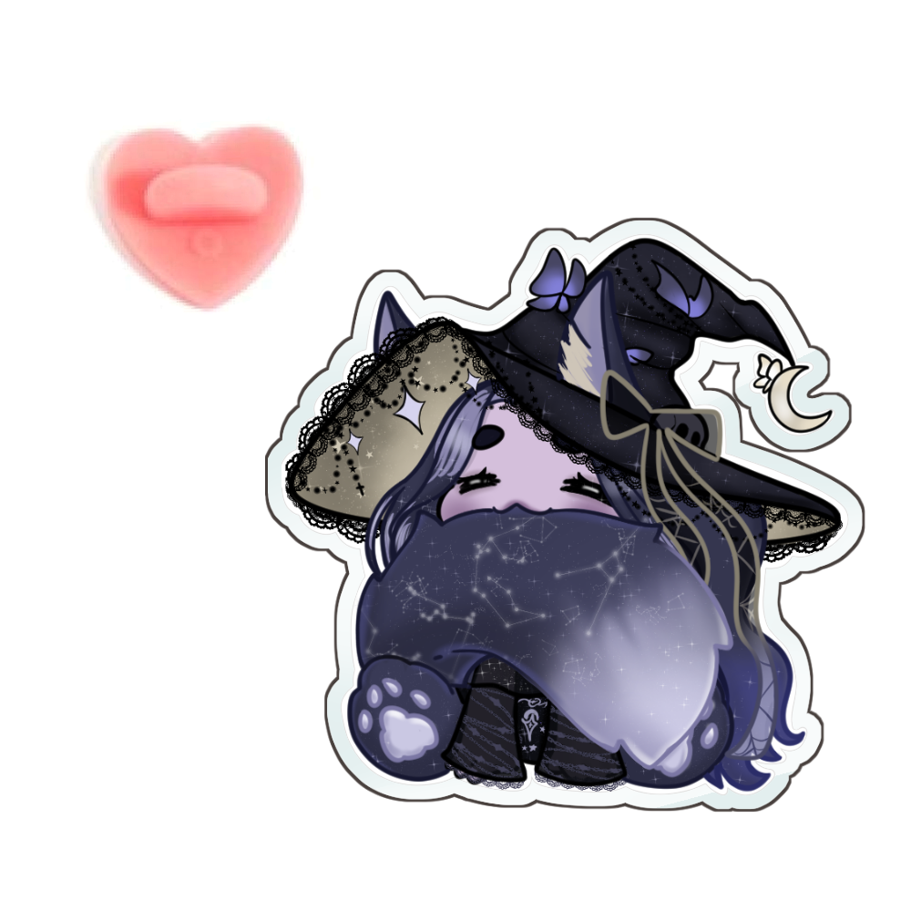 kiitsy "Tail Bite" Acrylic Pin