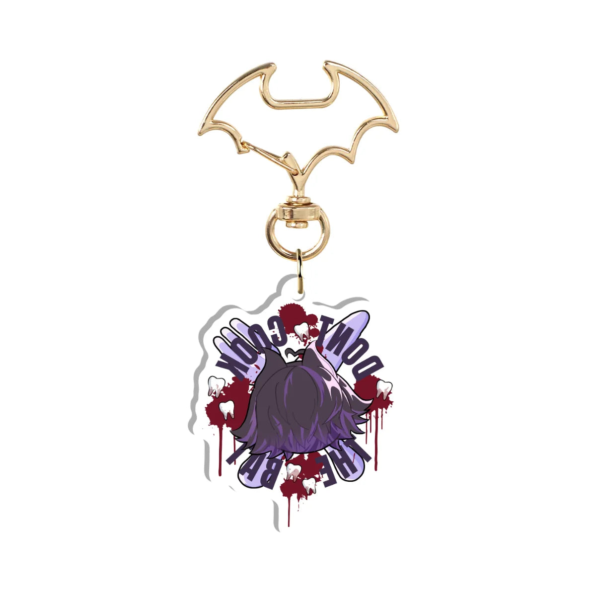 battylotus "Don't Cook The Bat" Double-Sided Keychain