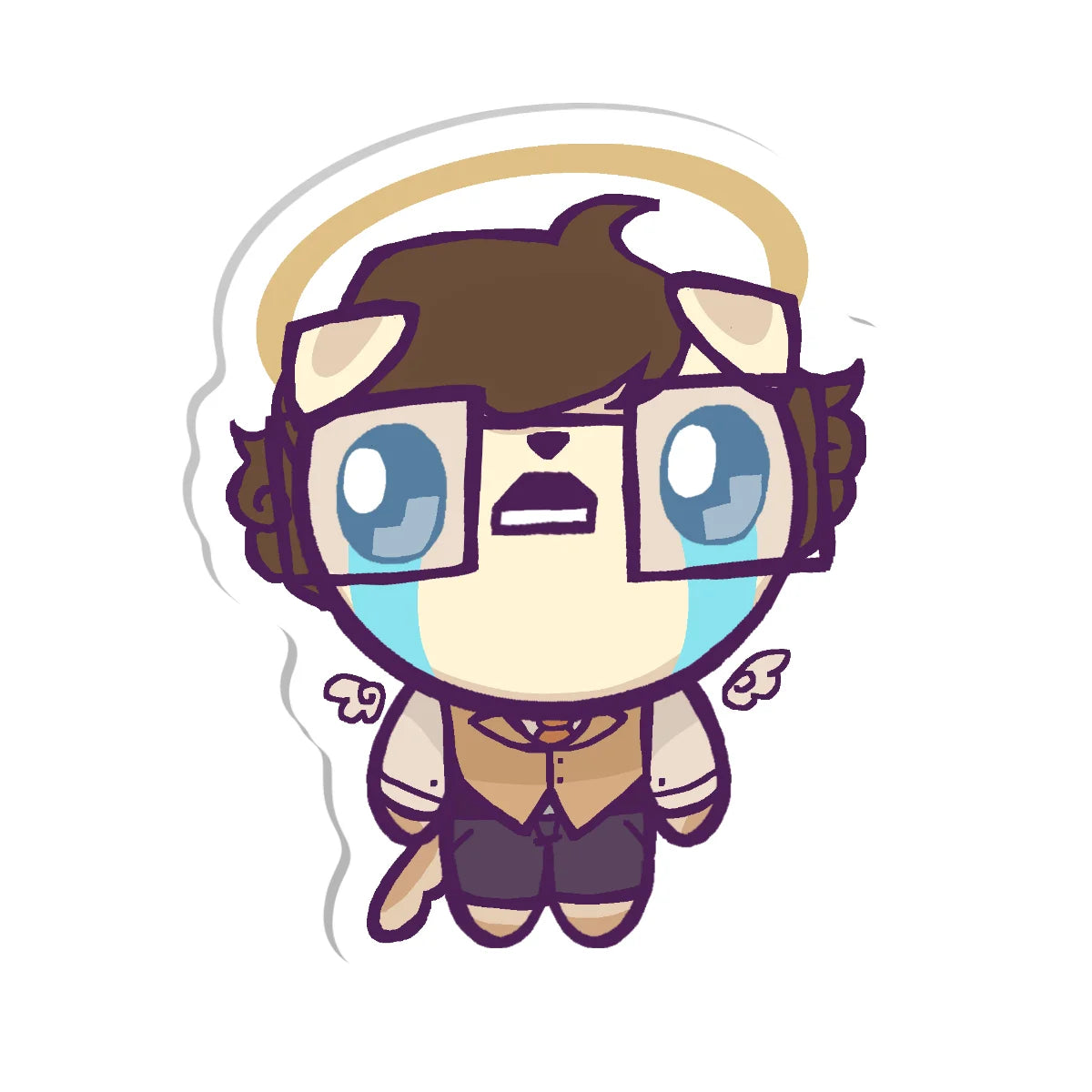 Goldie Himaroo "Crying" Acrylic Pin