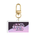 Canin Rose "Logo with Background" Keychain