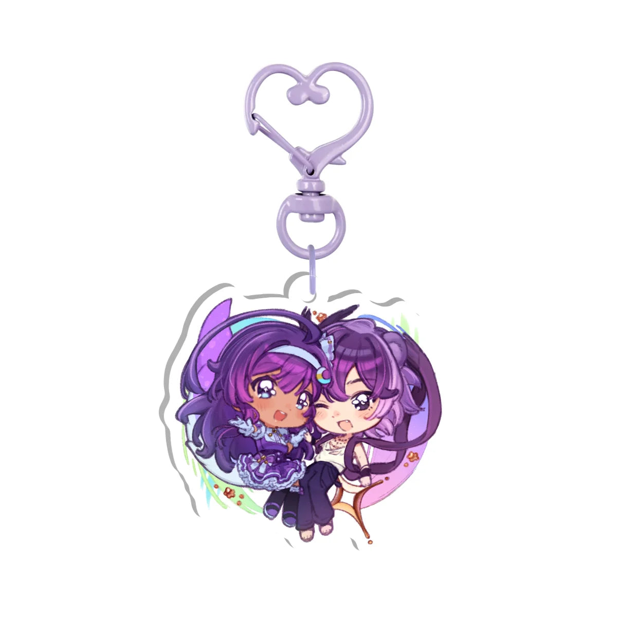 Mari Rina Seiza "Duo" Keychain