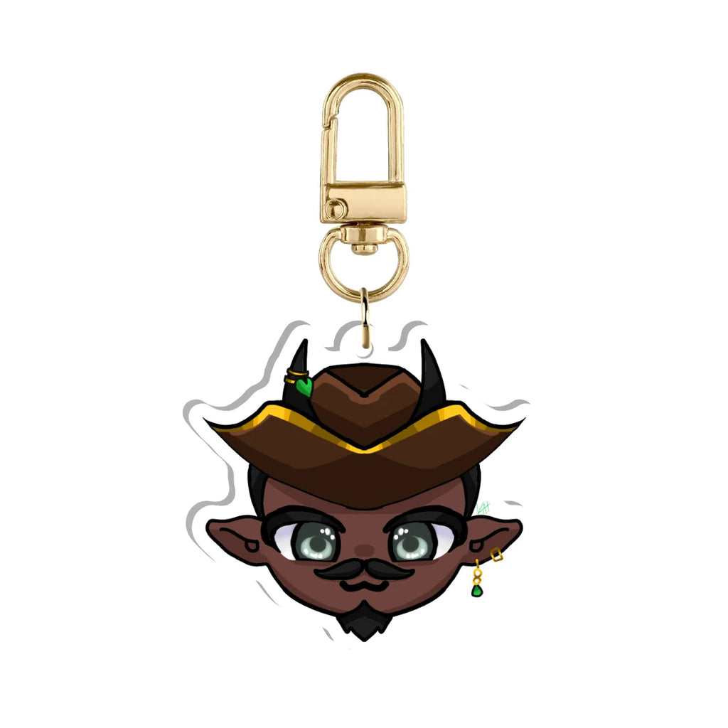 Captain Runthiel "Chibi Head" Keychain