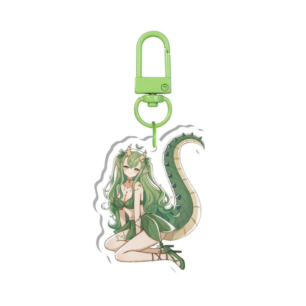 DinoSpr0ut "Sitting" Keychain