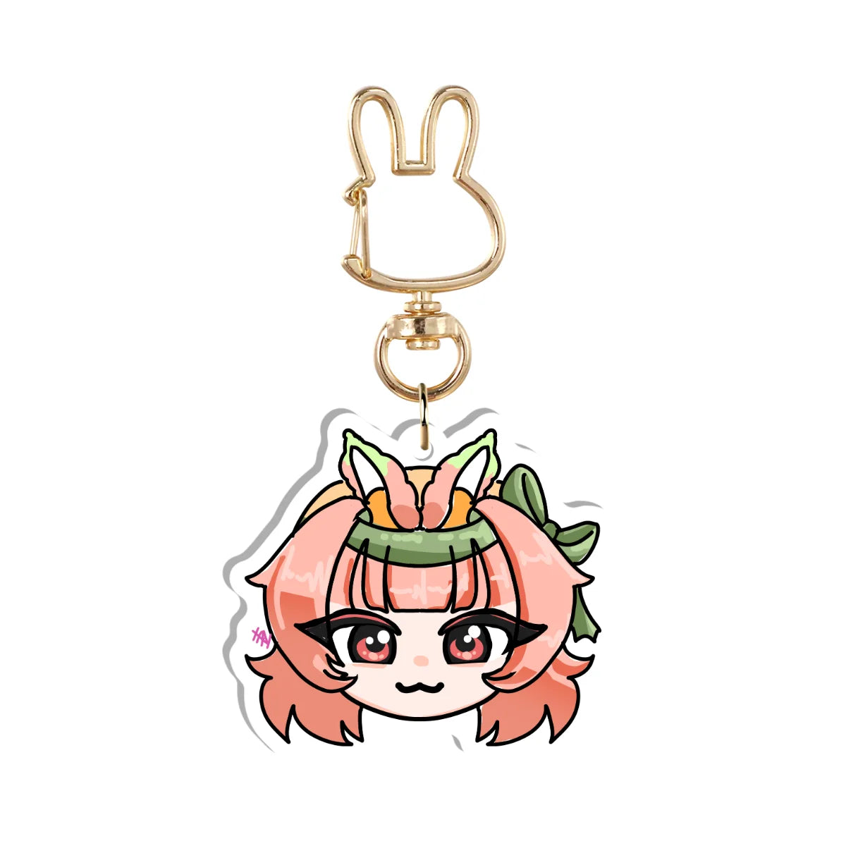 PeachtiiVT "Chibi Head" Keychain