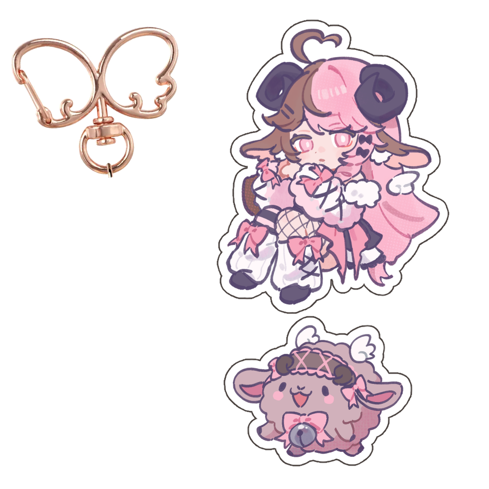 Yumeko Fae "Strawberry" Dangling Keychain