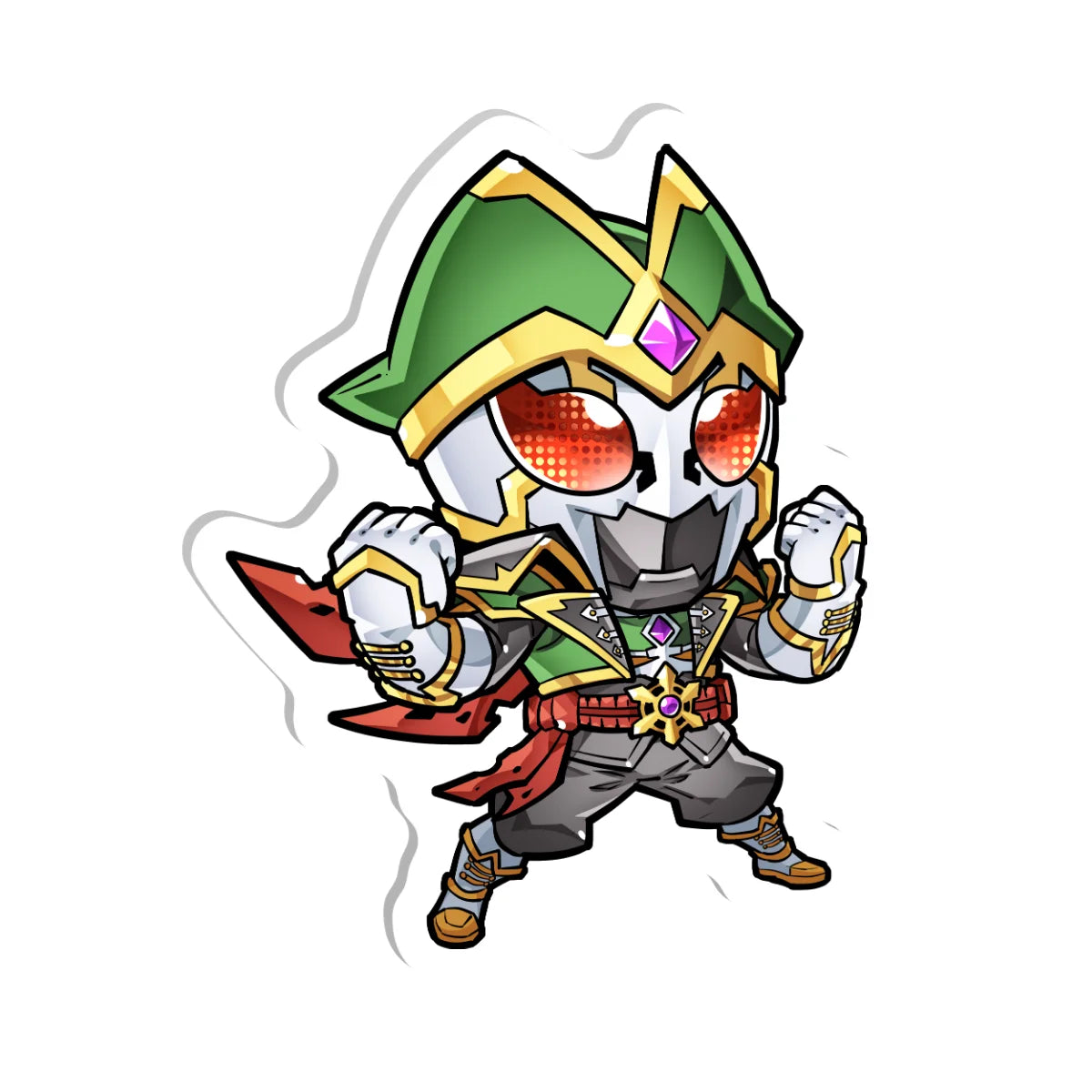 Masked Pirate Geist "Victory Shout" Pin