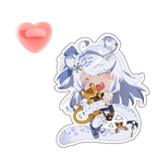 SnowieSmilodon Acrylic Pin