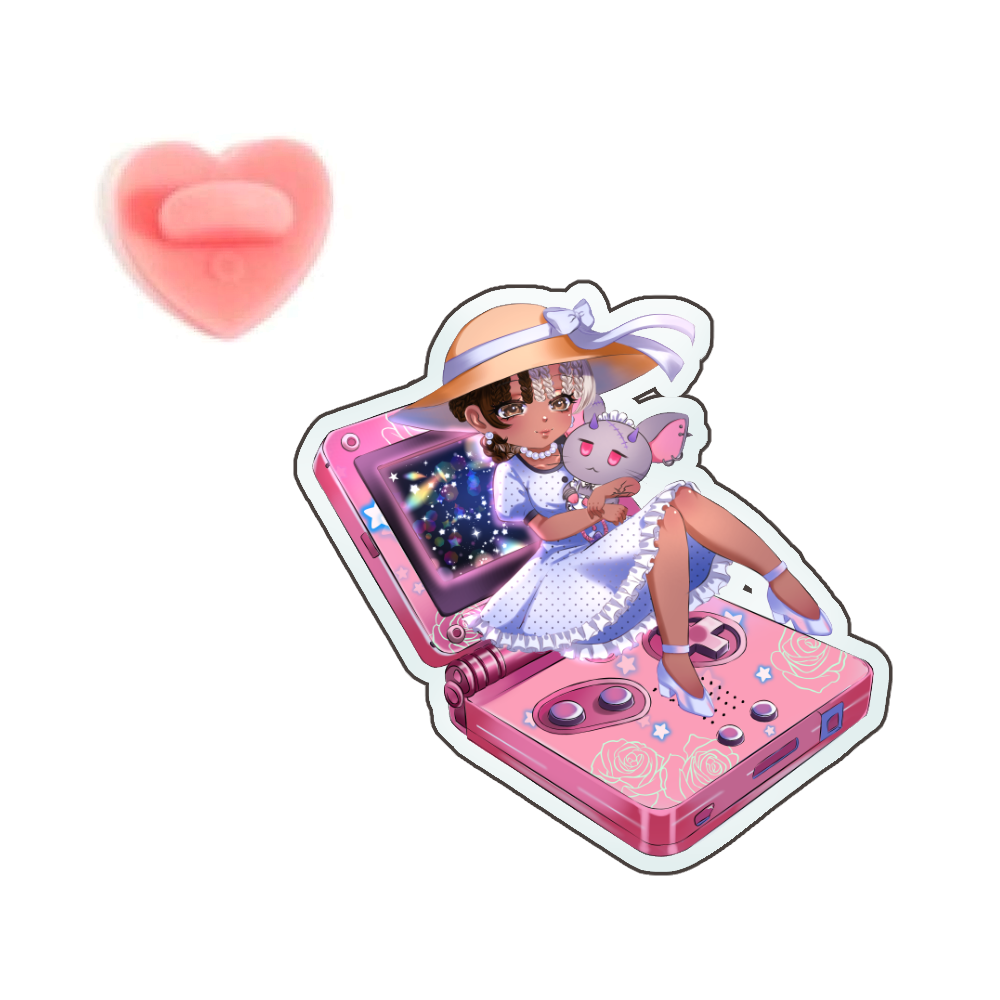 Vintage Luna "Gameboy" Acrylic Pin