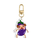 PeachPelle "Eggplant" Keychain