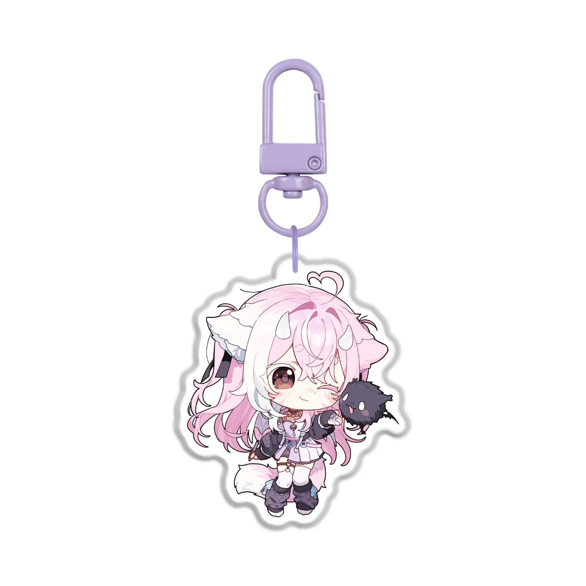 nekowomai "Chibi" Front-Side Epoxy Keychain