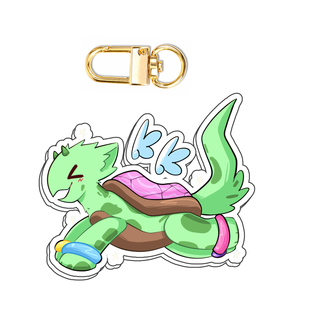 Bisc "Flying Mascot" Keychain