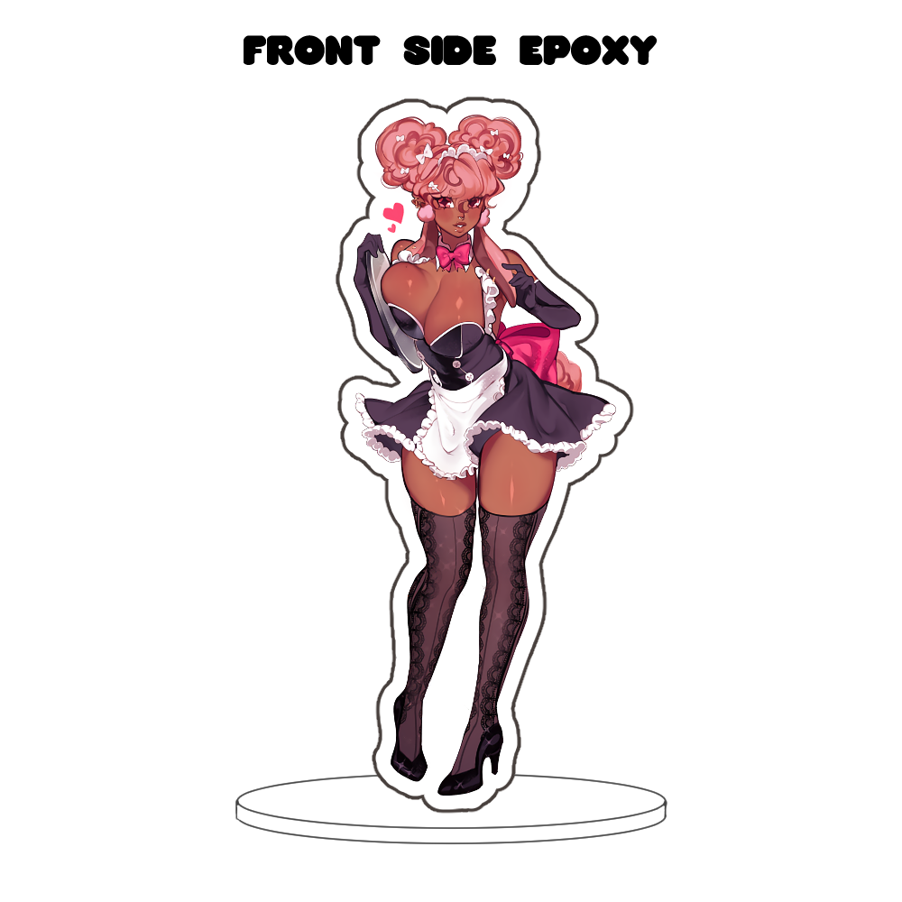 LIMITED Caramel "Maid" Front-Side Epoxy Standee