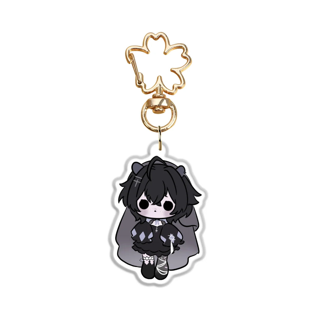 Ariel "Short Hair Cheeb" Glitter Keychain