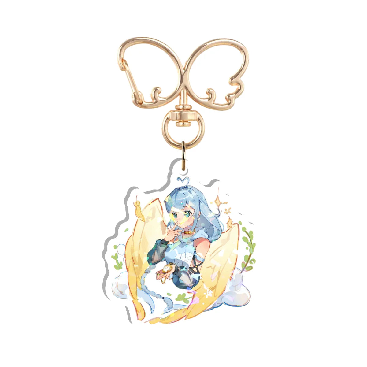 SnowyYuma Double-Sided Holographic Keychain