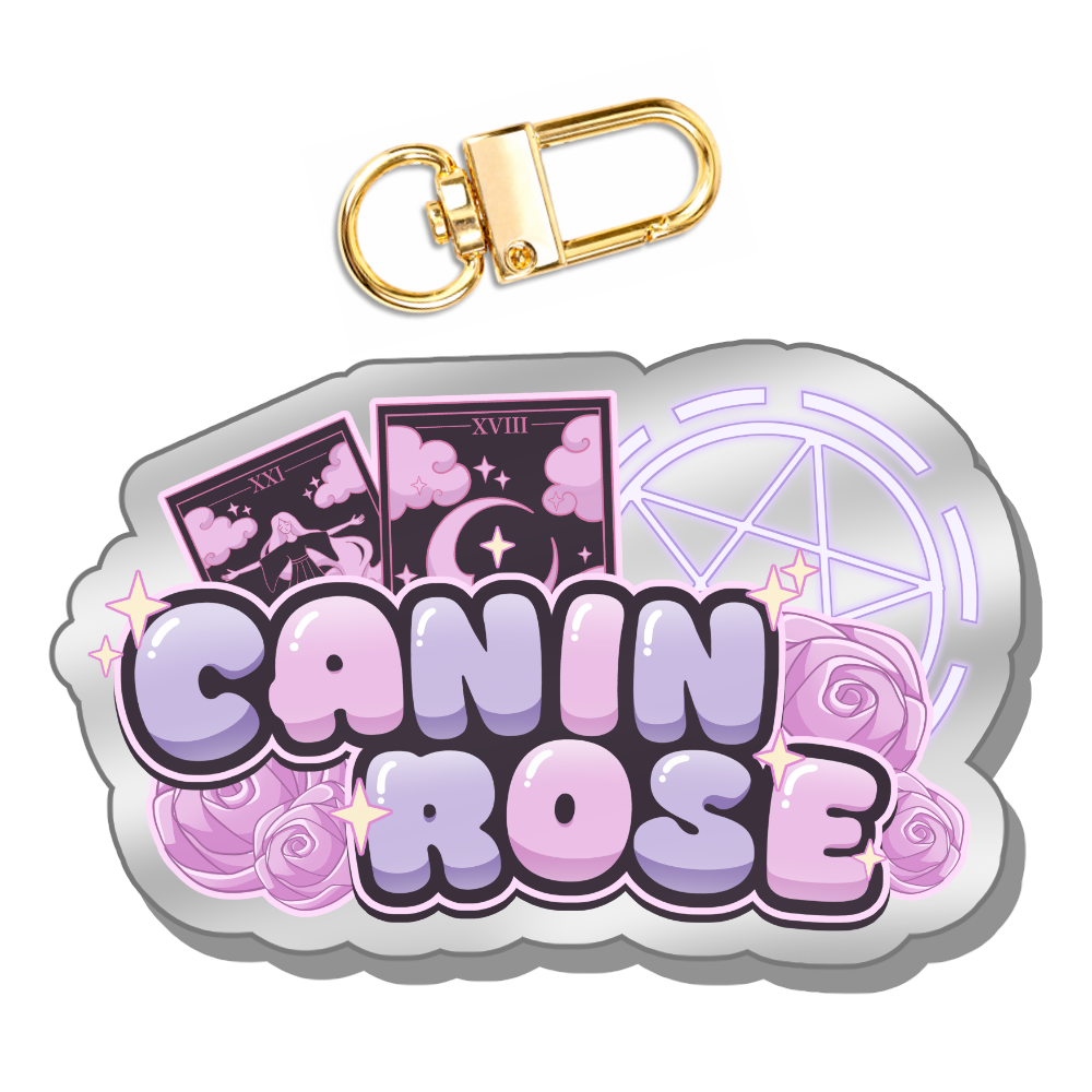 Canin Rose "Logo" Keychain
