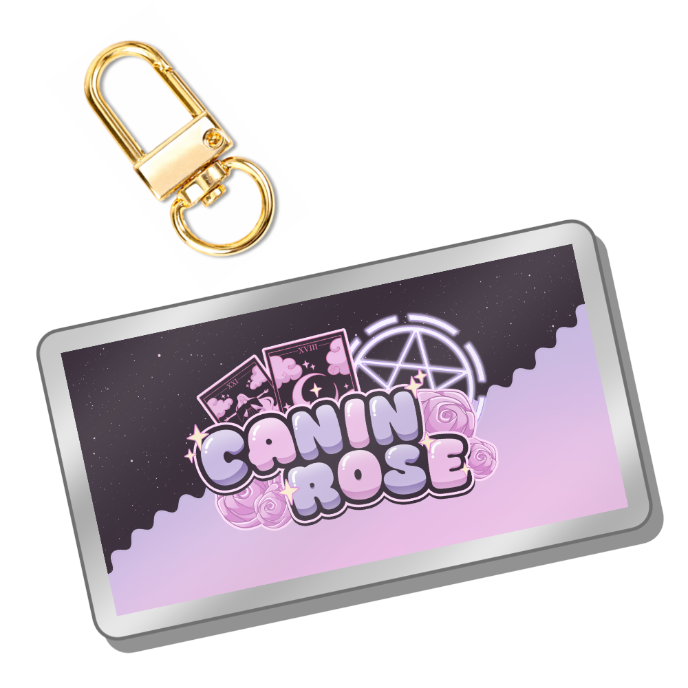 Canin Rose "Logo" Keychain