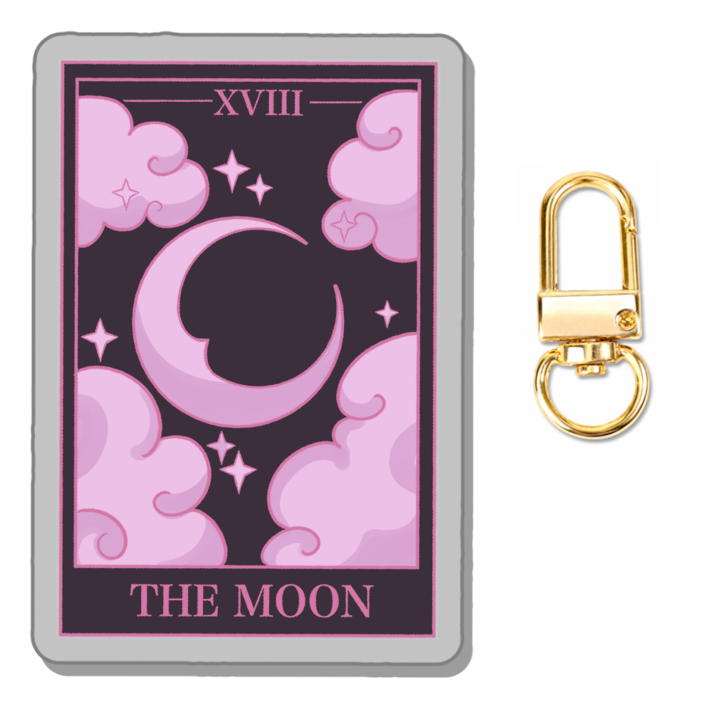 Canin Rose "Tarot Card" Keychain