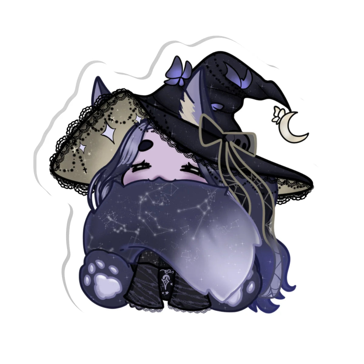 kiitsy "Tail Bite" Acrylic Pin