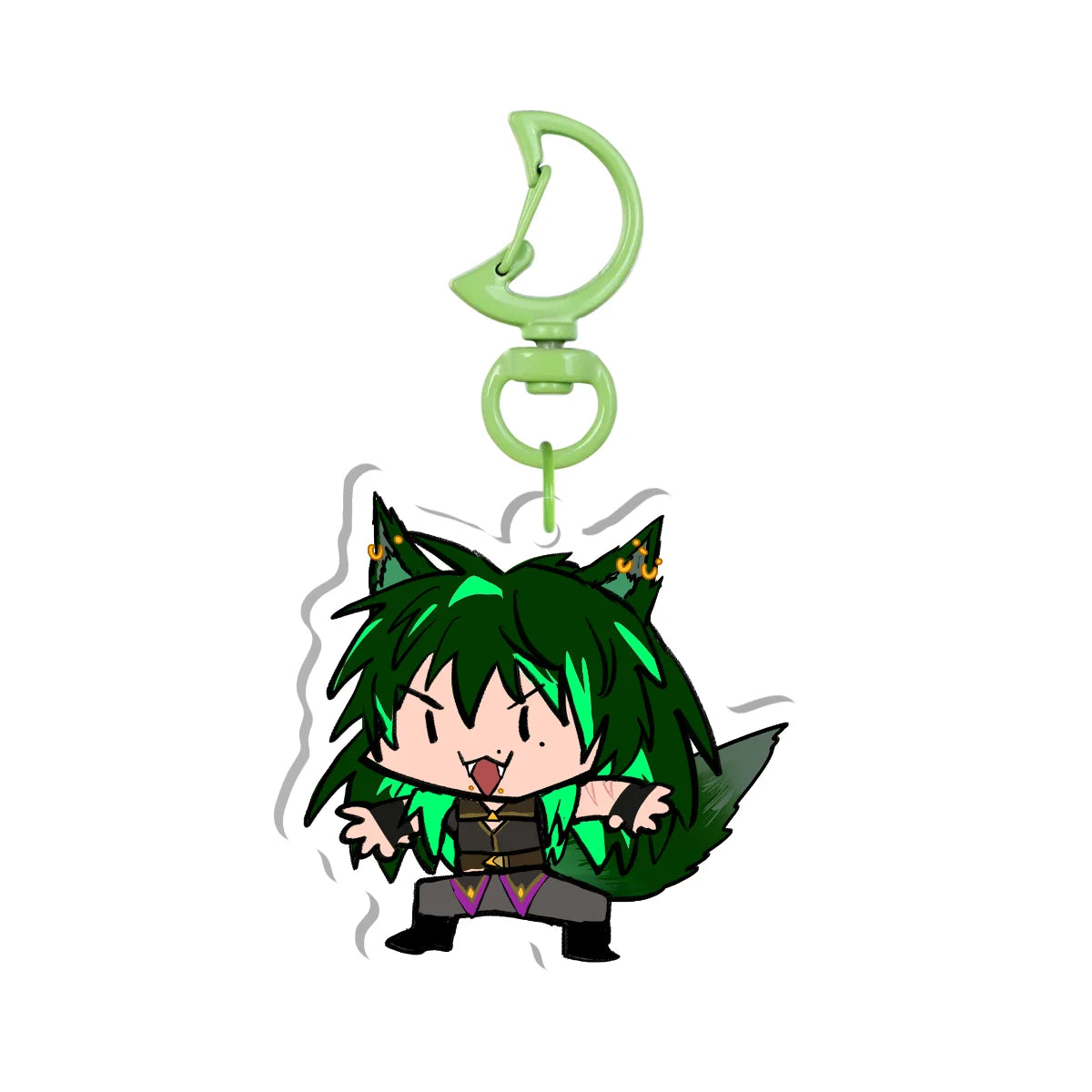 Eva Artblock "Gremlin Energy" Keychain