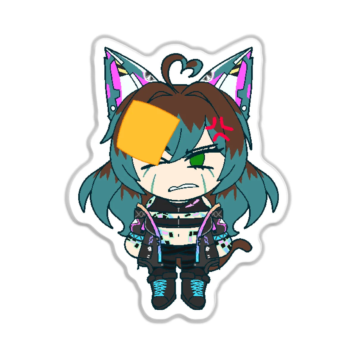 Risa Cupcake "Cheesed" Front-Side Epoxy Pin