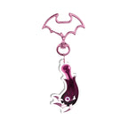 66grimdemise66 "Clawed Hand" Front-Side Star Holographic Keychain