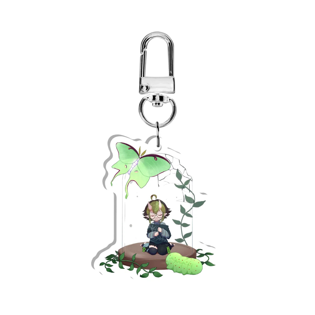 chromuro "Caged in Glass" Keychain