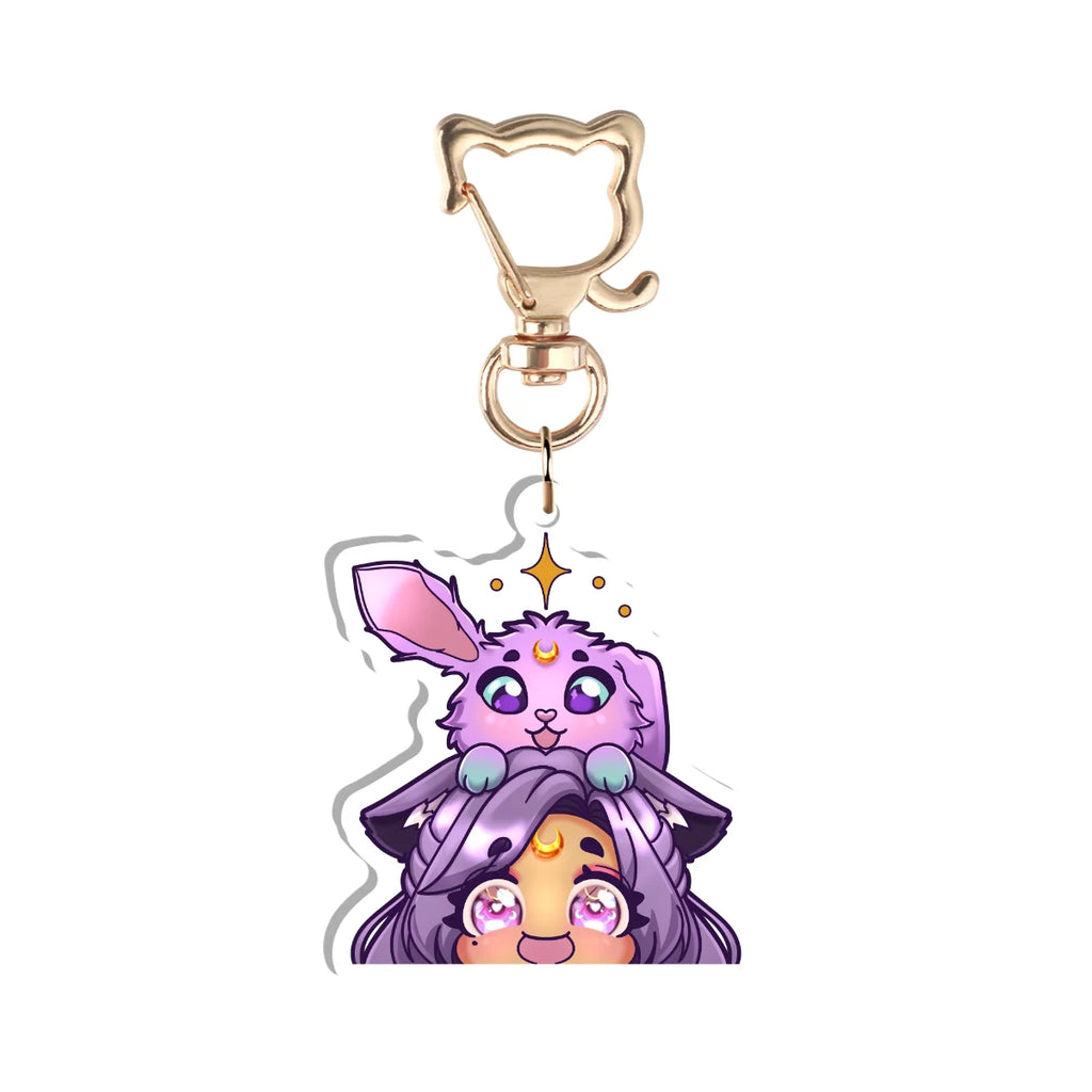 MoondustLeo "Moon and Jupiter" Keychain