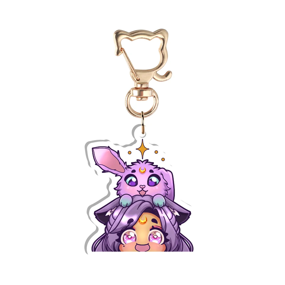 MoondustLeo "Moon and Jupiter" Keychain