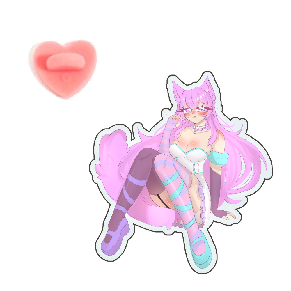 Voltdust "Sitting Pretty" Acrylic Pin