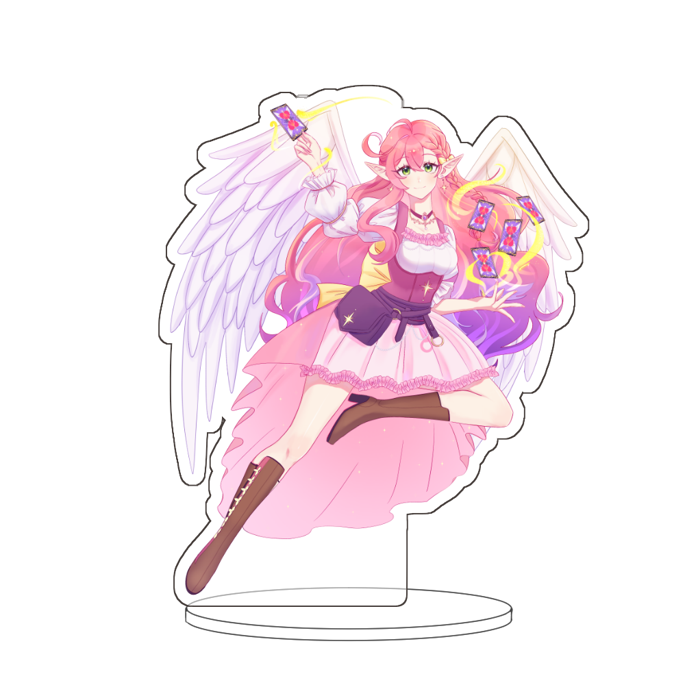 Seraphina Stelle "Winged Card Dealer" Acrylic Standee