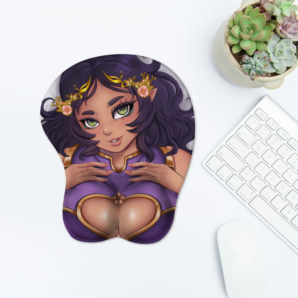 Mizu Ramia "Mizu in Bed" 3D Booba Mousepad